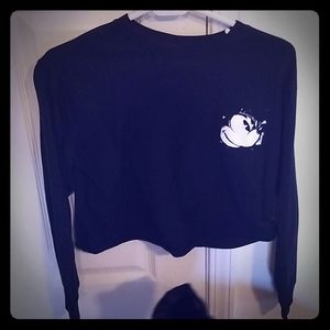 Mickey Mouse crop sweatshirt
